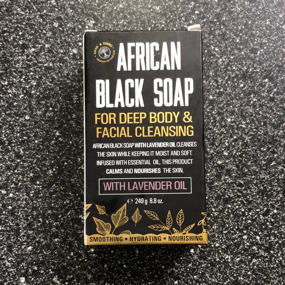 African Black Soap with lavender oil 8.8oz